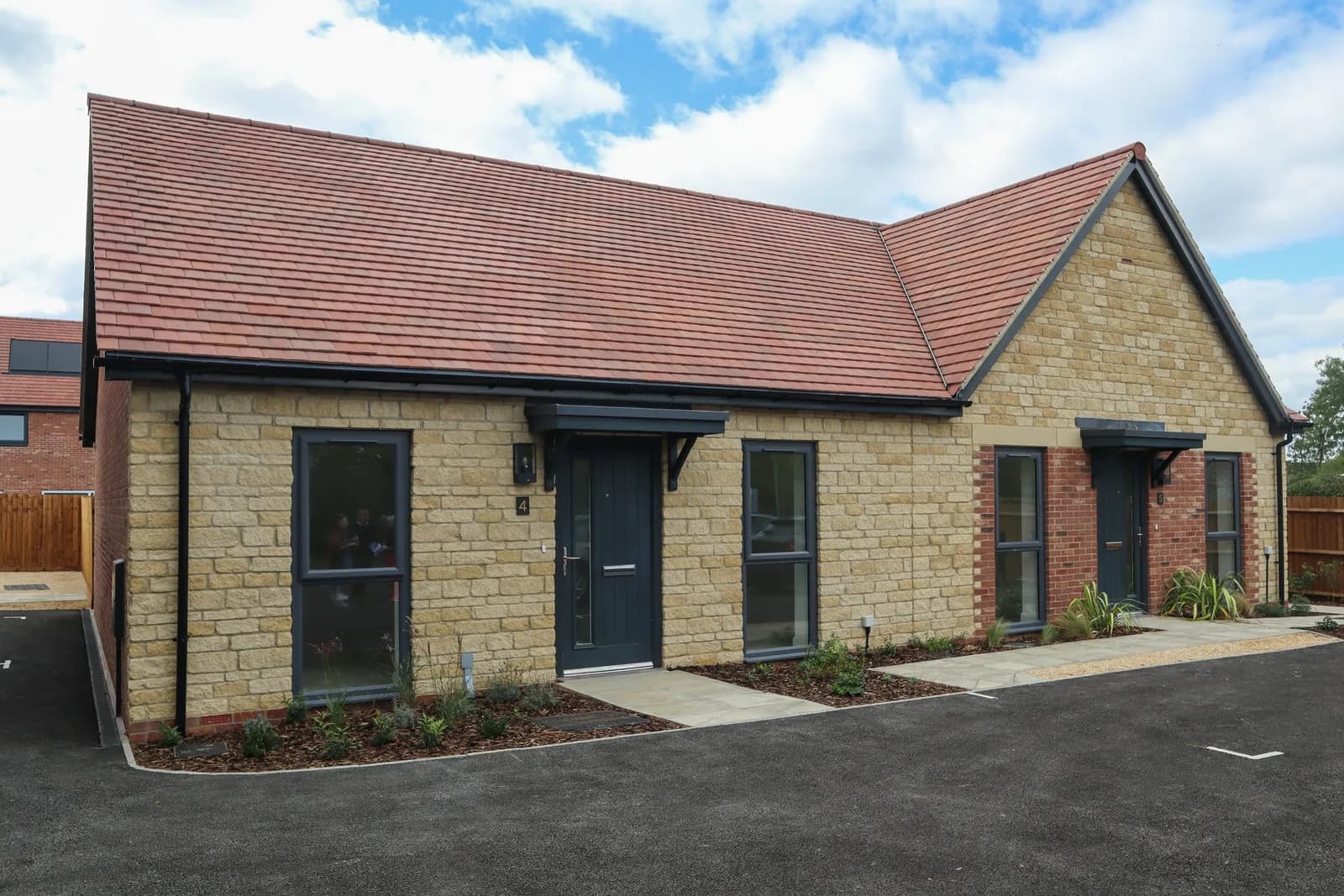 2 x two bedroom bungalows   